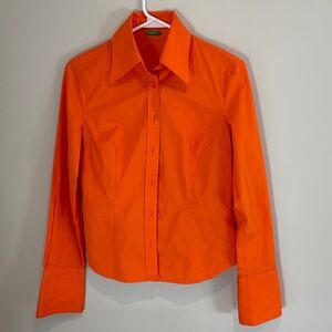 United Colors Of Benetton Vibrant Orange Shirt